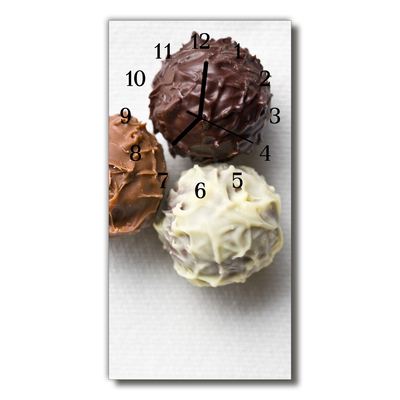 Skleněné hodiny vertikální Potraviny barevné sladkosti