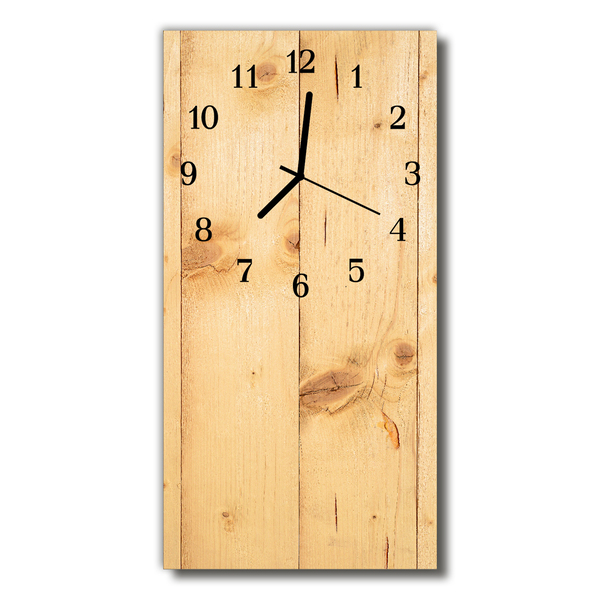 Nástěnné hodiny vertikální Hnědé dřevo
