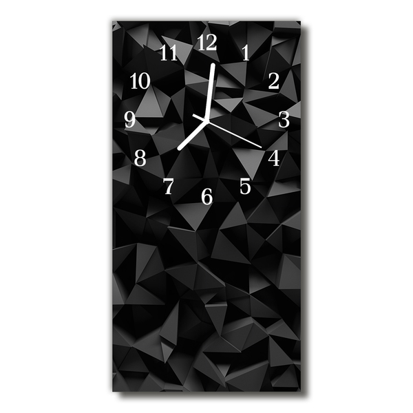 Nástěnné hodiny vertikální Moderní geometrie 3d grafika