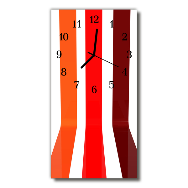 Nástěnné hodiny vertikální Umění barevného pásu