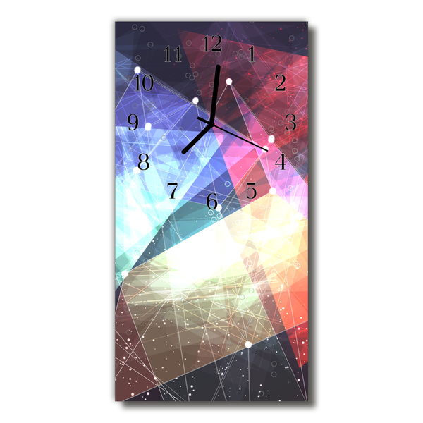 Nástěnné hodiny vertikální Umělecký barevný vektorový obrázek