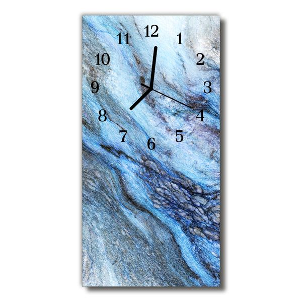 Nástěnné hodiny vertikální Přírodní modrý kámen
