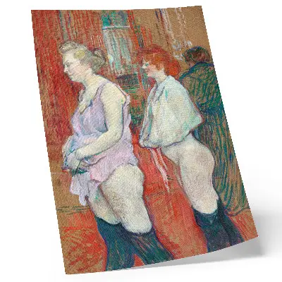 Plakátový obraz Rue des Moulins (1894) od Henri de Toulouse-Lautreca obraz s vysokým rozlišením