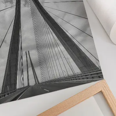 Dekorativní plakát Lanový most moderní a elegantní symetrie