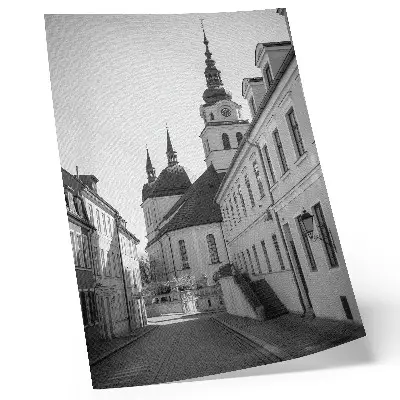 Nástěnný plakát s motivem historických budov, elegance a architektonických detailů