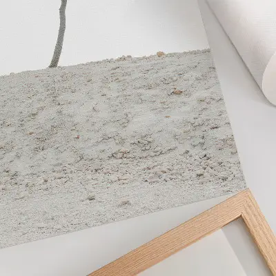 Plakát osamělý strom na světlém pozadí v minimalistickém stylu