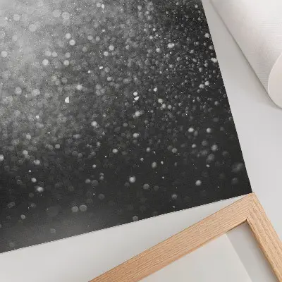 Plakátový obraz jemný světle šedý bokeh