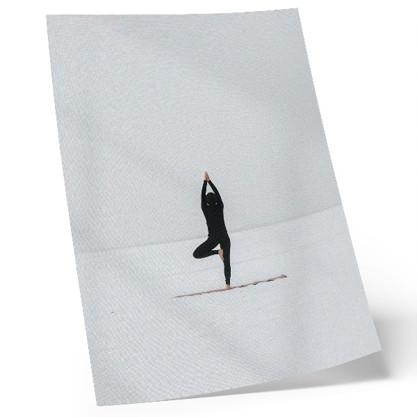 Plakát na zeď Minimalismus postava jóga mír harmonie