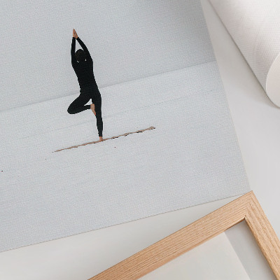 Plakát na zeď Minimalismus postava jóga mír harmonie