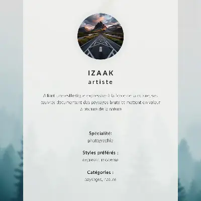 Plakátový obraz jemný mlžný les s ptákem vysoko nad stromy