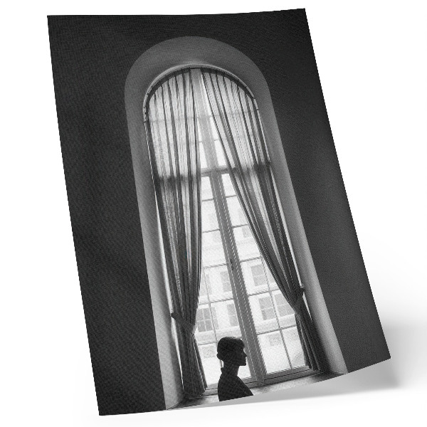 Plakátový obraz Monochromatická hra světla a stínu