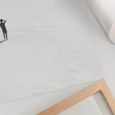 Dekorativní plakát minimalismus samoty a prostor klidu