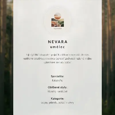 Nástěnný plakát s motivem moderní minimalistické mlžné aleje stromů