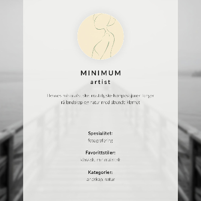 Plakátový obraz Černobílé molo klidná voda minimalistická krajina
