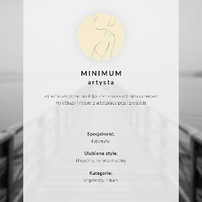 Plakátový obraz Černobílé molo klidná voda minimalistická krajina