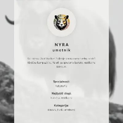Nástěnný plakát černo-bílá zvířata v syrovém stylu přírodní elegance