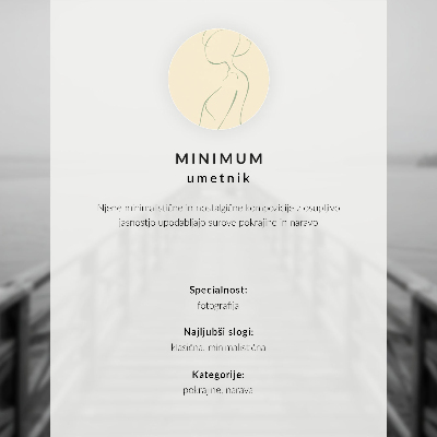 Dekorativní plakát Minimalistická krajina se stromem a lavičkou