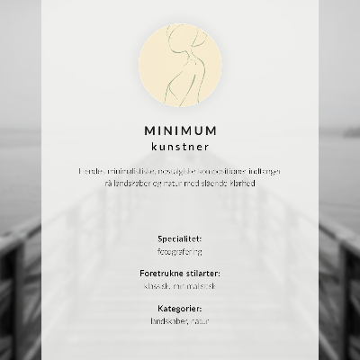 Dekorativní plakát Minimalistická krajina se stromem a lavičkou