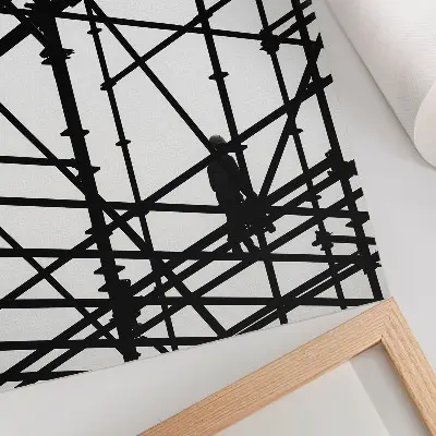Plakátový obraz kontrastní linie na světlém pozadí se strukturou v moderním stylu