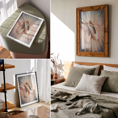 Dekorativní plakát Balerínky na růžové tylové sukni, harmonie a elegance