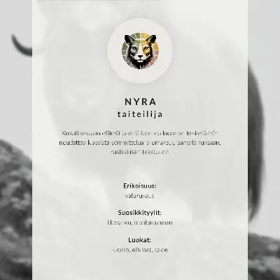 Plakát zvířecí portrét v rustikálním stylu s detailem srsti