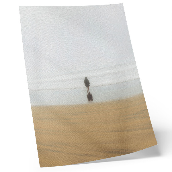 Plakátový obraz Minimalismus, klid, samota, pláž, odraz, voda
