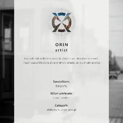 Dekorativní plakát černobílá tramvaj v centru města