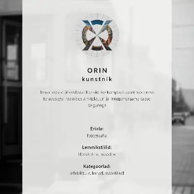 Dekorativní plakát černobílá tramvaj v centru města