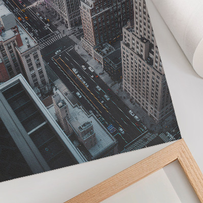 Nástěnný plakát Moderní mrakodrapy v ulicích New Yorku
