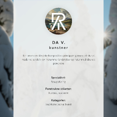 Dekorativní plakát Zasněžené stromy, modrá obloha, slunce