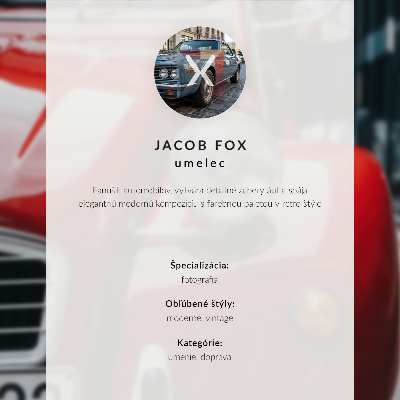 Plakátový obraz Klasické auto, výrazné detaily, retro atmosféra