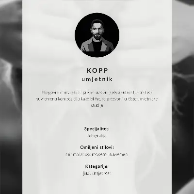 Plakát na zeď minimalistický černobílý motiv s gestem míru