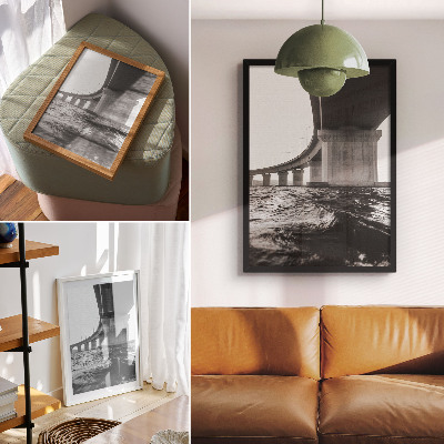 Dekorativní plakát Minimalismus most architektura modernita