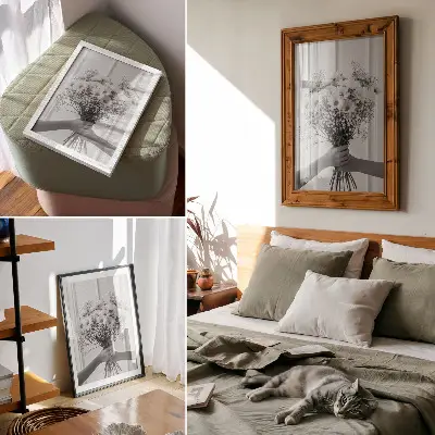 Plakát jemné květiny v minimalistickém a elegantním stylu
