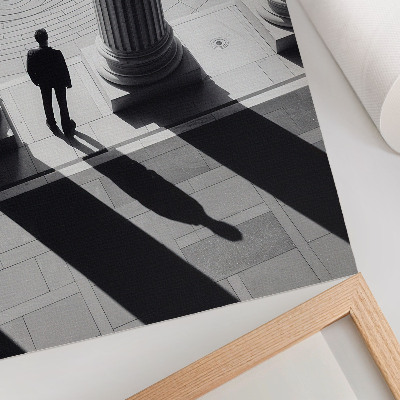 Plakát Stíny sloupů minimalistické architektury