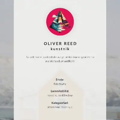 Nástěnný plakát minimalistický motiv oranžového domu a zasněžených hor s rámem