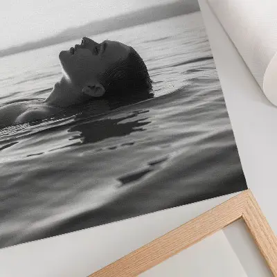 Plakát na zeď černobílá estetika v minimalistickém a elegantním stylu
