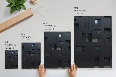 Nástěnný plakát minimalistická fasáda s harmonií geometrických tvarů