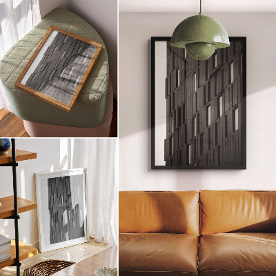 Nástěnný plakát Grafitové geometrické tvary v moderním stylu