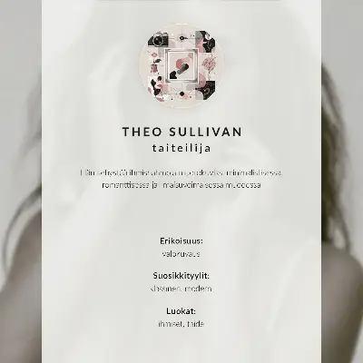 Plakát Žena v zrcadle v teplých barvách s výrazem míru