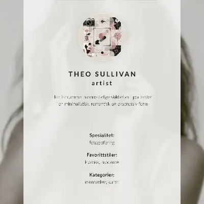 Plakát Žena v zrcadle v teplých barvách s výrazem míru