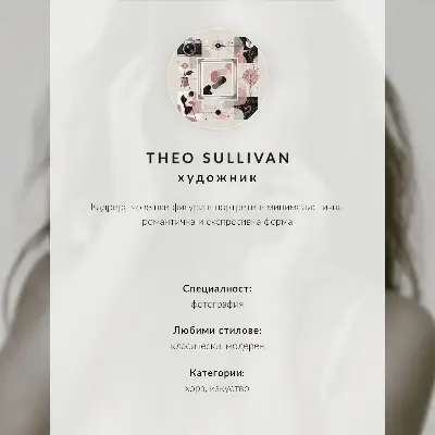 Plakát Žena v zrcadle v teplých barvách s výrazem míru