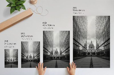 Dekorativní plakát Symetrie moderní a klasické architektury