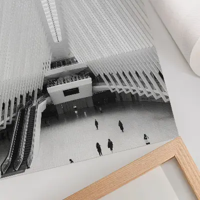 Plakát na zeď moderní interiérová dekorace s dynamickou minimalistickou grafikou