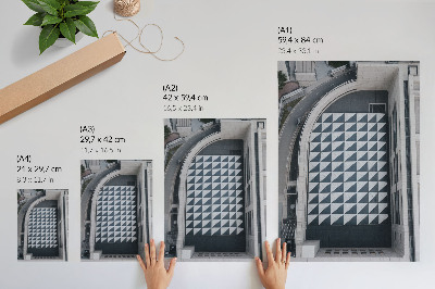 Dekorativní plakát Elegantní geometrické vzory, futuristická architektura