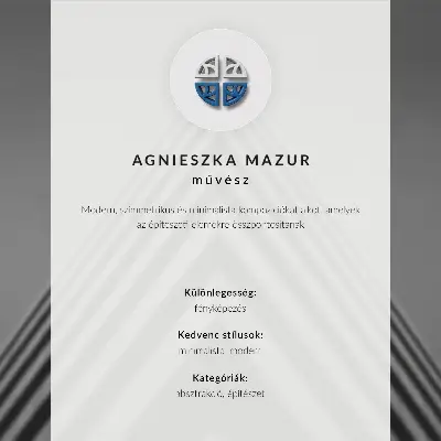 Dekorativní plakát věž s karuselem v minimalistickém stylu
