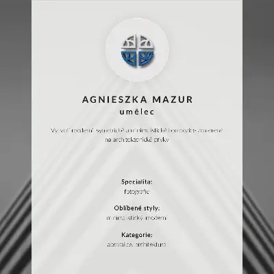 Dekorativní plakát věž s karuselem v minimalistickém stylu
