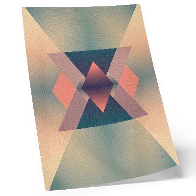 Plakát na zeď Geometrické tvary pastelové barvy elegance