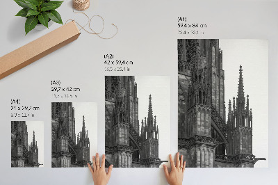 Plakát Gotická architektura složitě zdobená kontrasty