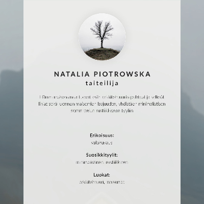 Plakátový obraz Žlutý dům mlha hory klidná atmosféra